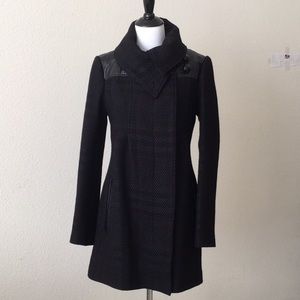 Mackage coat with leather trim detail